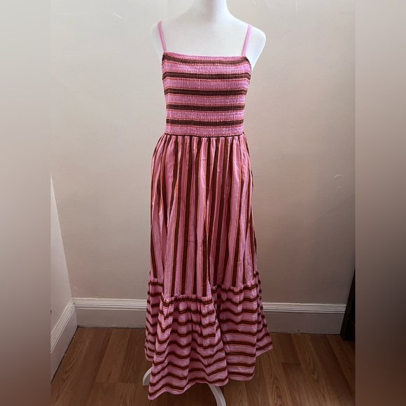 Kate Spade Smocked Striped Maxi Dress - Picture 5 of 9